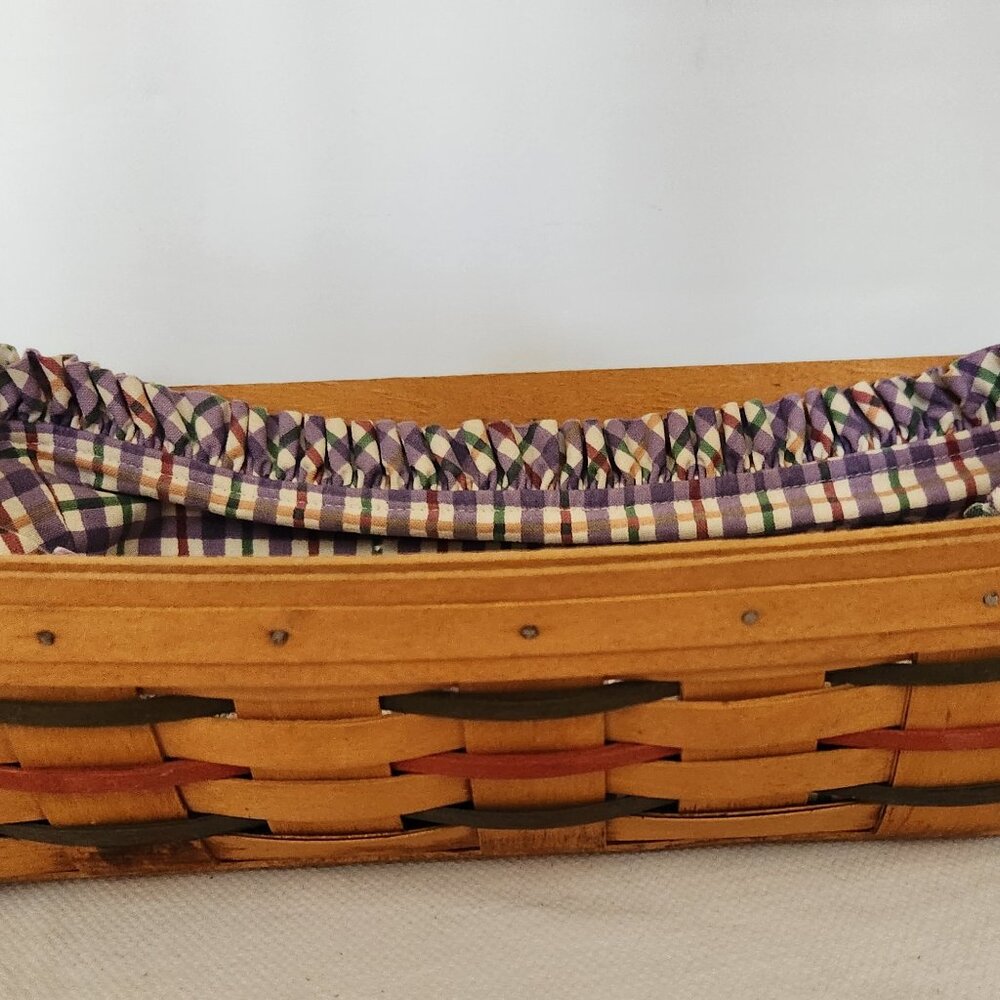 Longaberger 1998 Baker’s Bounty Basket w/Liner & Protector - Excellent